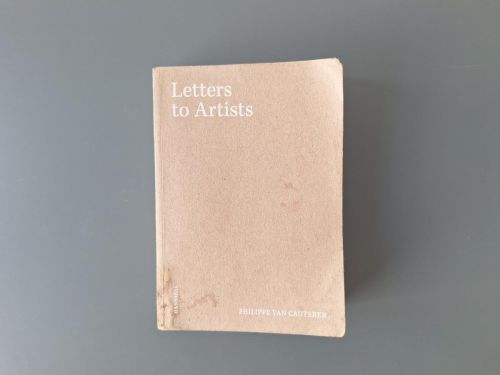 Book cover from Letters to Artists