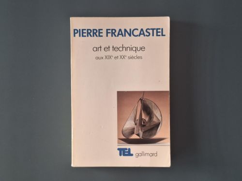 Book cover from Art et technique aux XIXᵉ et XXᵉ siècles